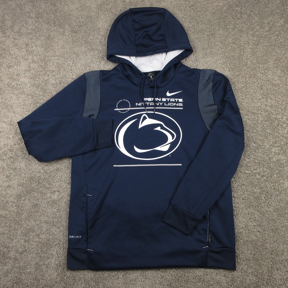 Penn State Nittany Lions Sweater Mens Large Hoodie Sweatshirt Nike Drifit NCAA